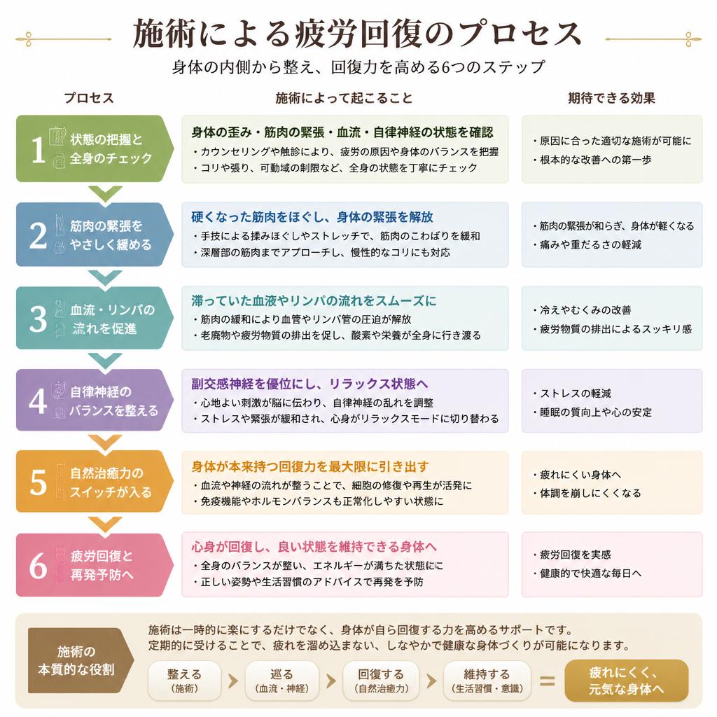 4. 疲労回復のメカニズム:背骨を整えることで得られる効果