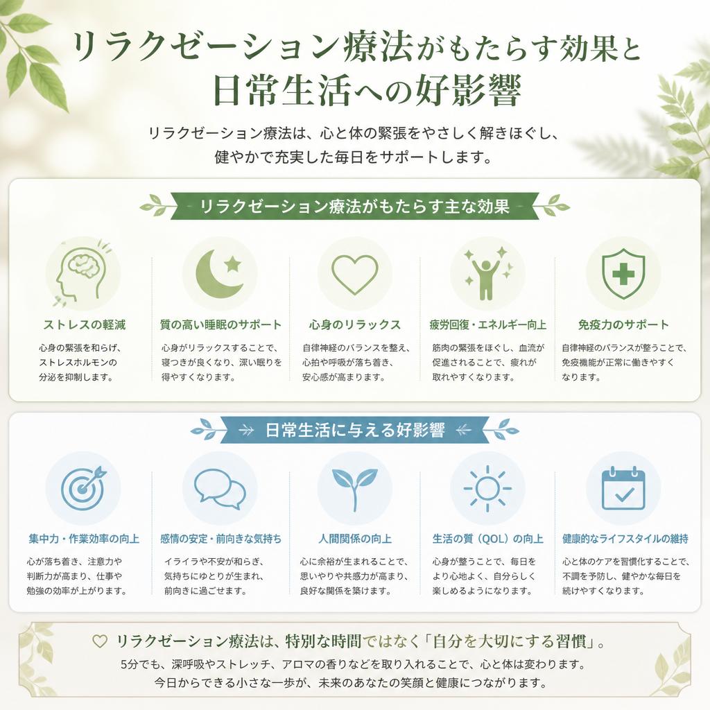 リラクゼーション療法の魅力