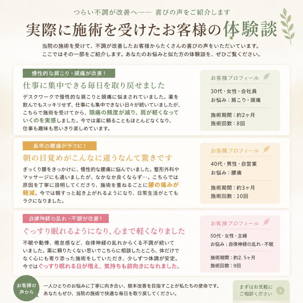 お客様の声