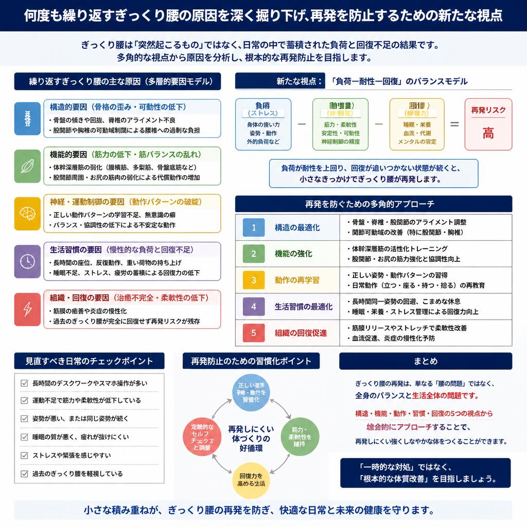 なぜぎっくり腰が繰り返すのか？