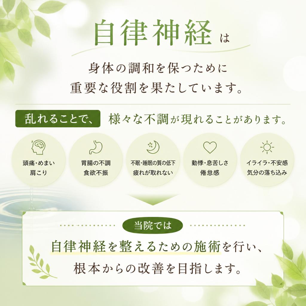自律神経と身体の関係