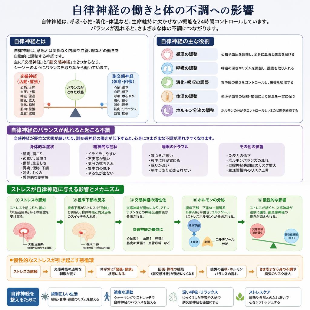 自律神経の役割とは？