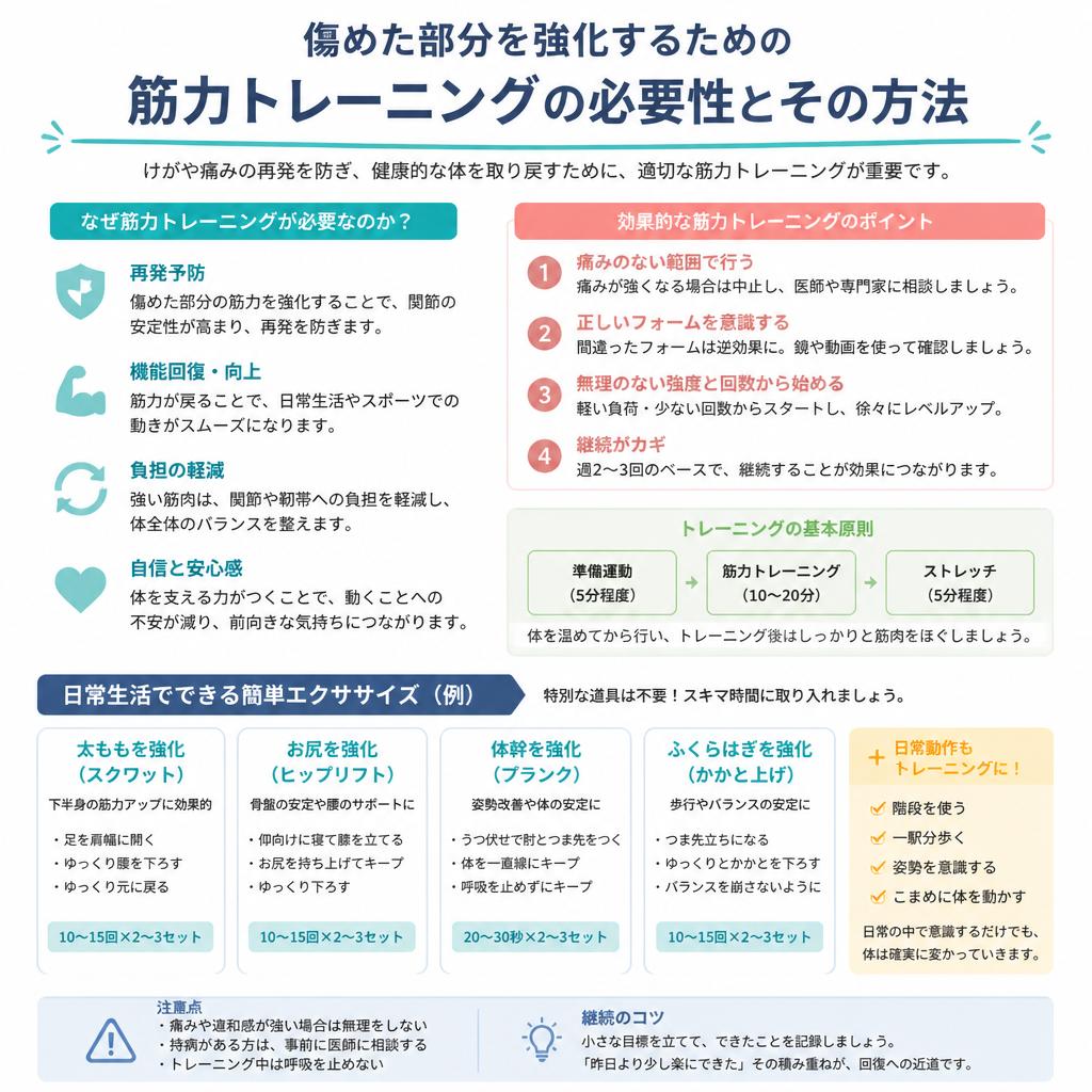 筋力トレーニングで痛みを予防