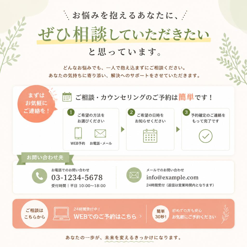 今すぐ相談しよう！