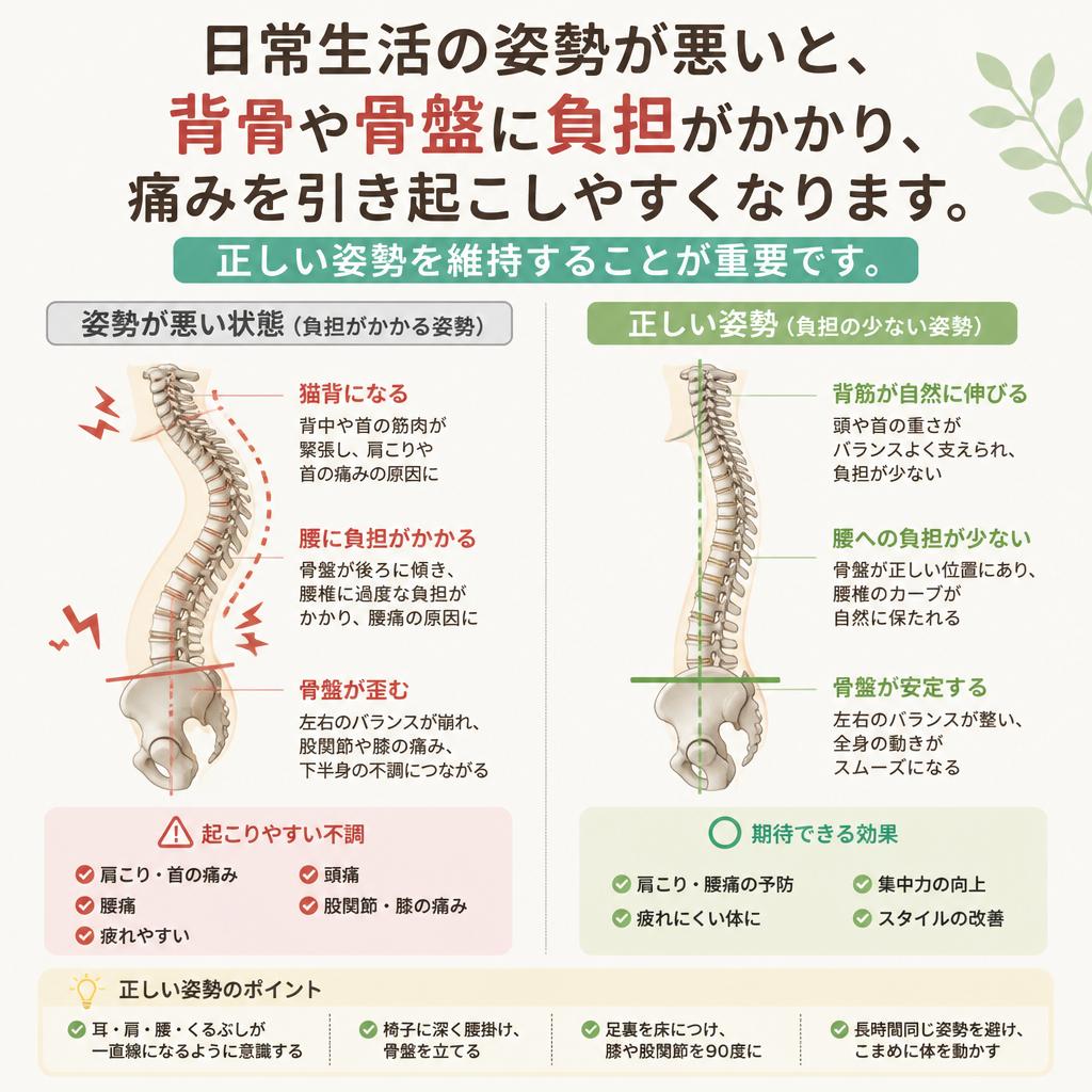 姿勢と痛みの関係