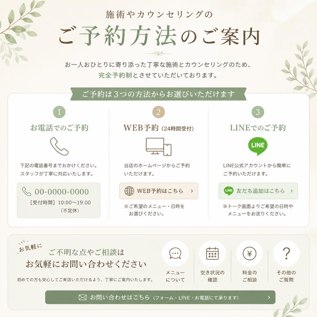 7. お問い合わせ・予約