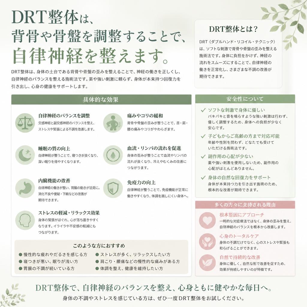 DRT整体の効果とは?