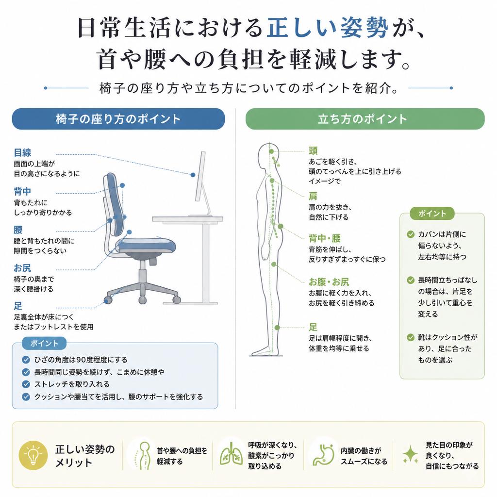 正しい姿勢を身につけよう！