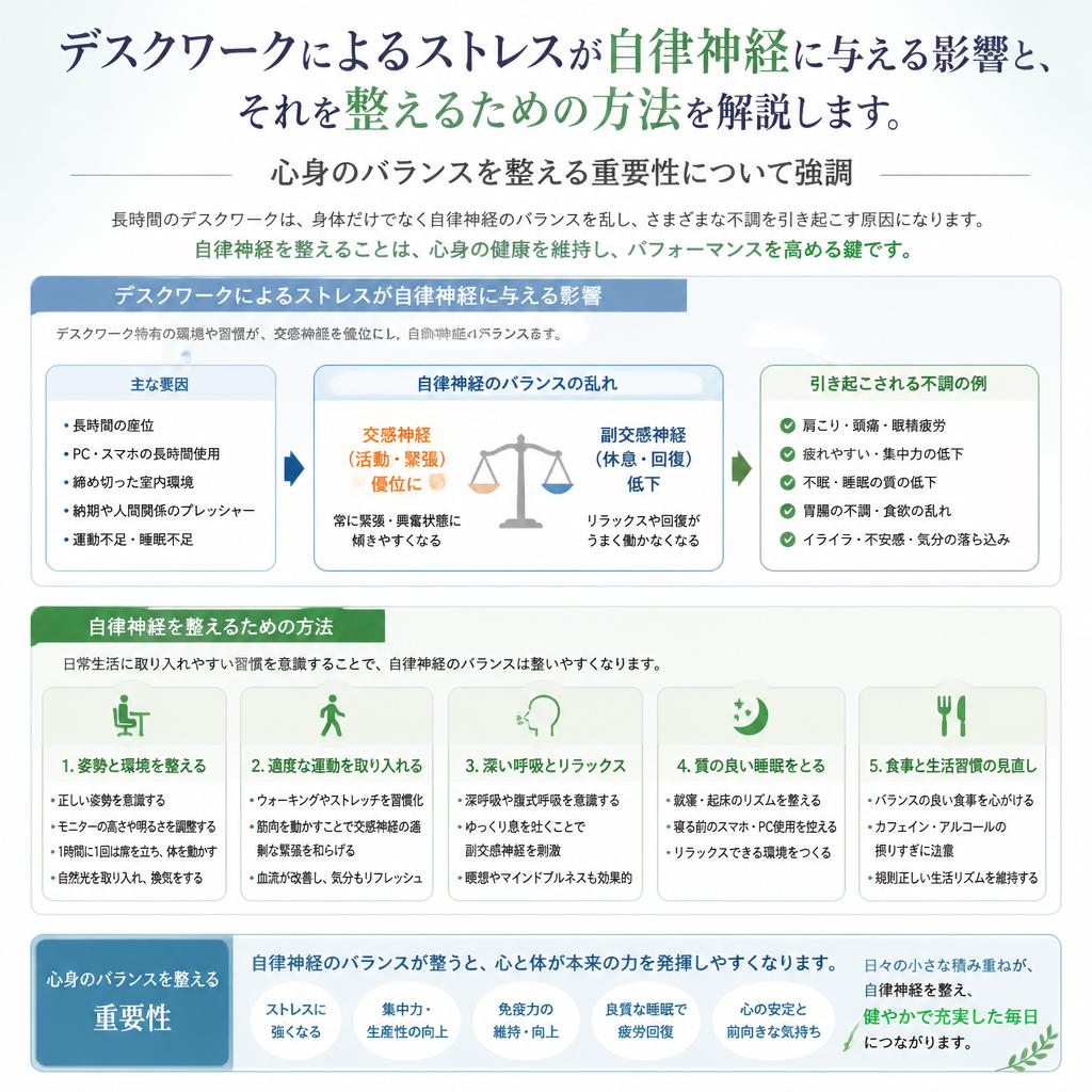 自律神経調整の重要性