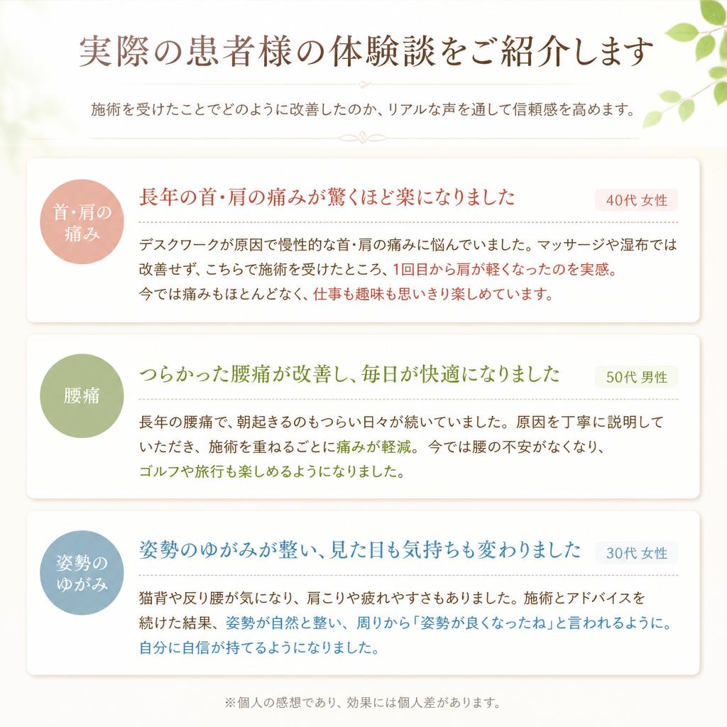 患者様の声