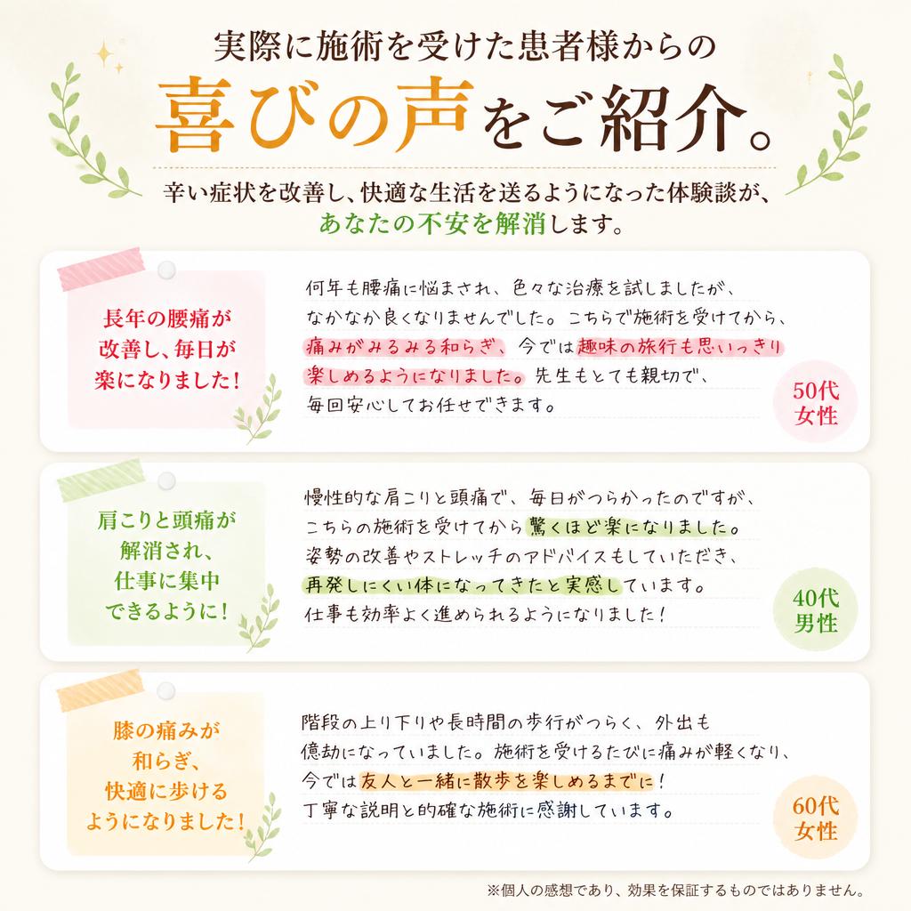患者様の声