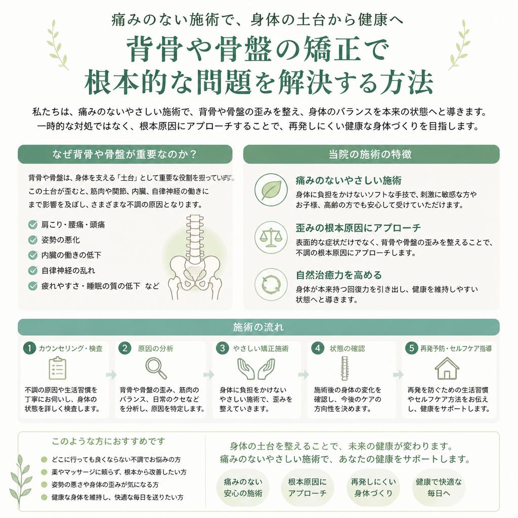 当院の整体施術の特徴
