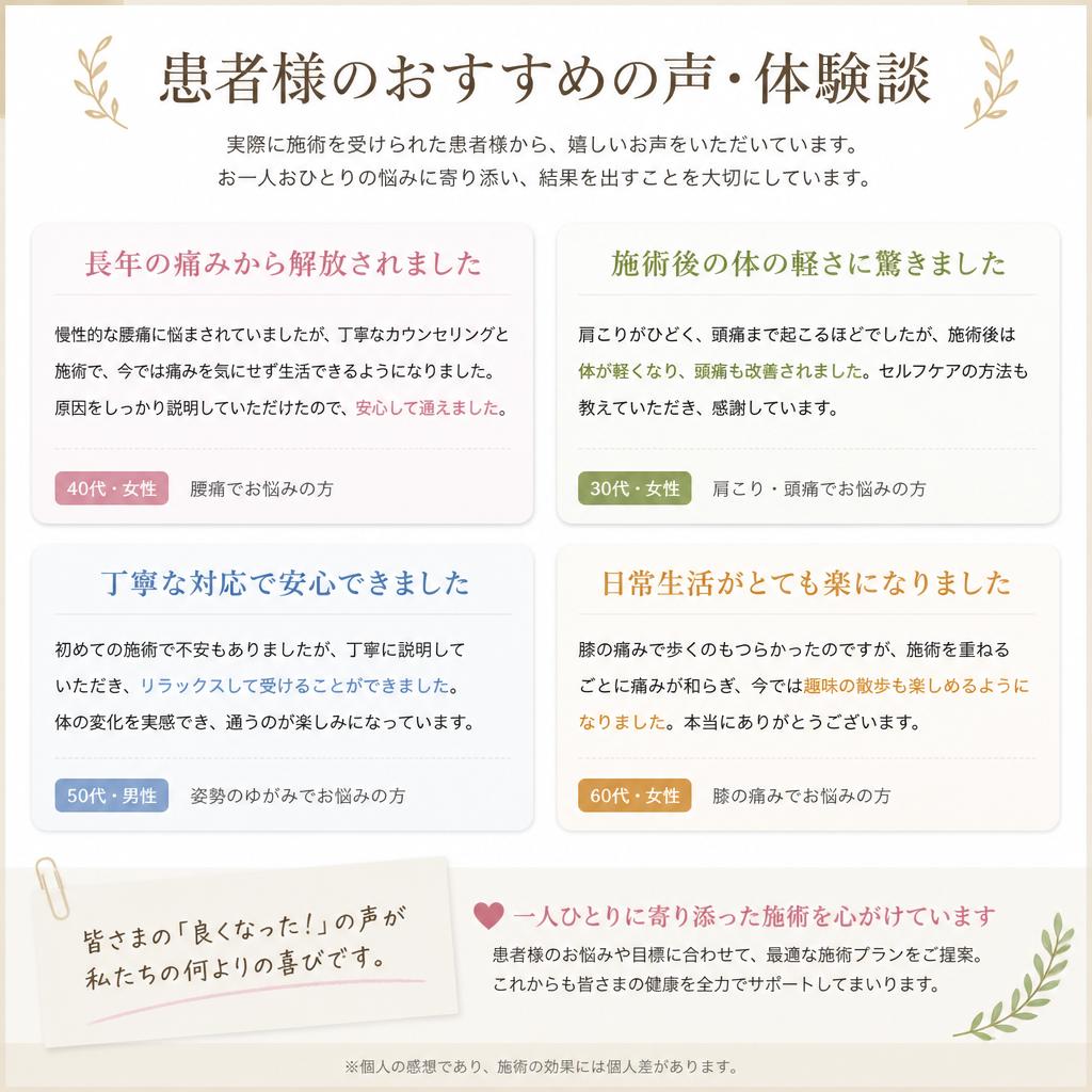 5. 患者様の声
