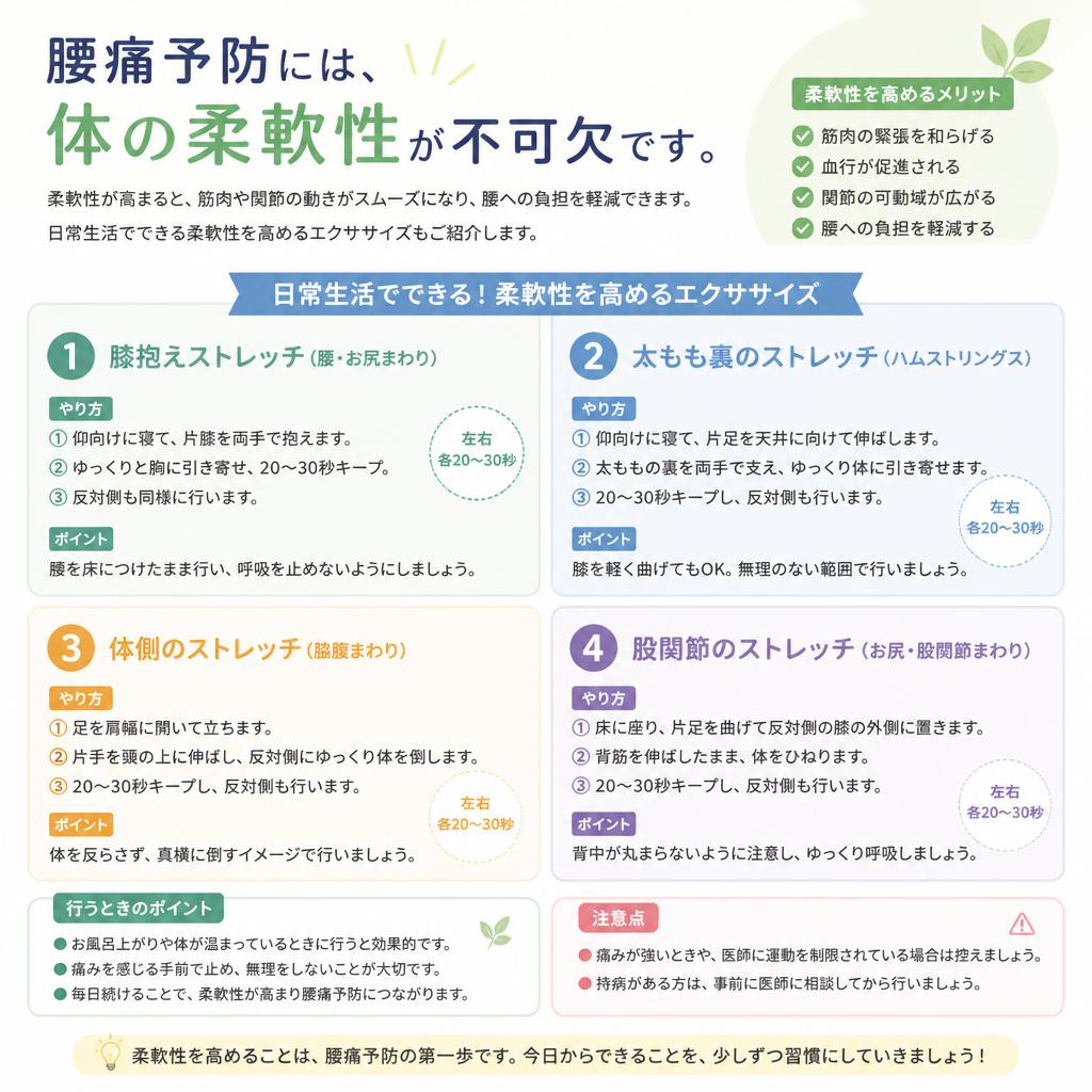 体の柔軟性を取り戻すことの重要性