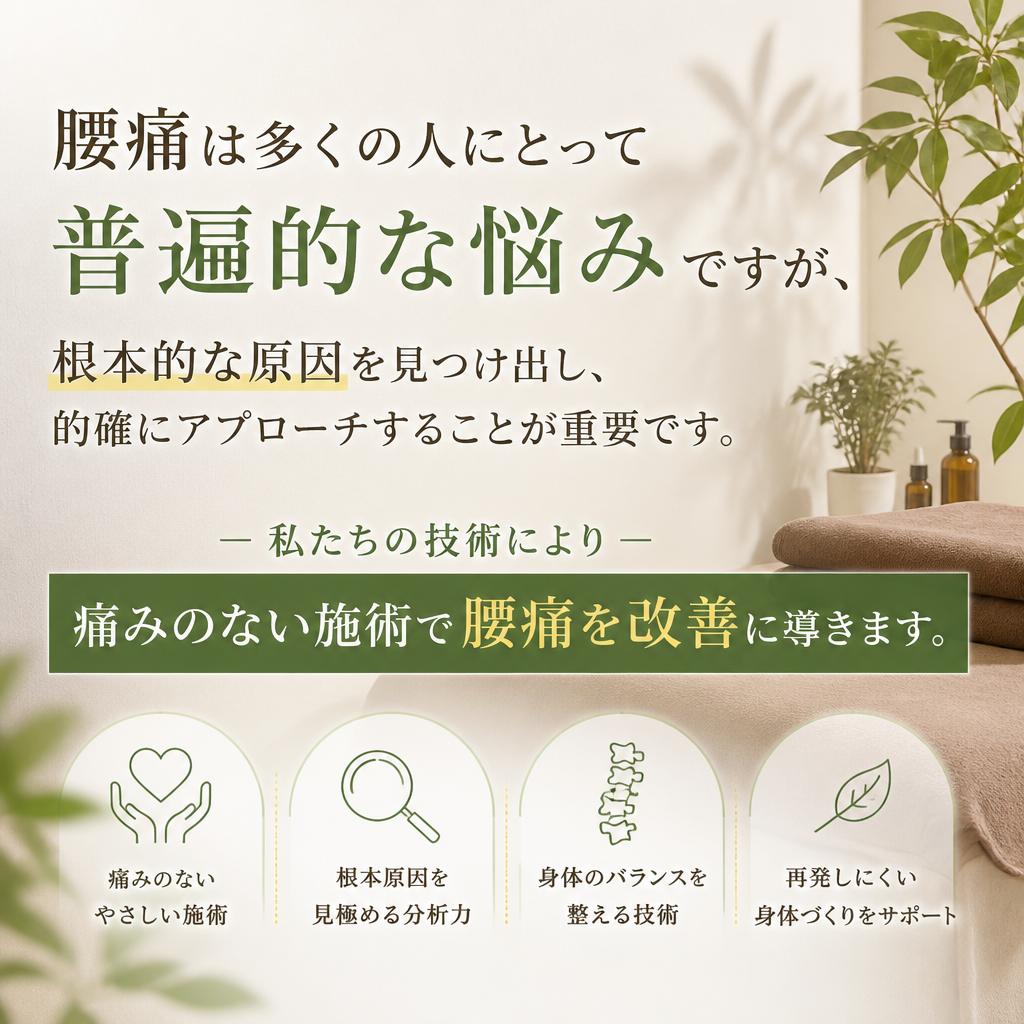 腰痛治療へのアプローチ
