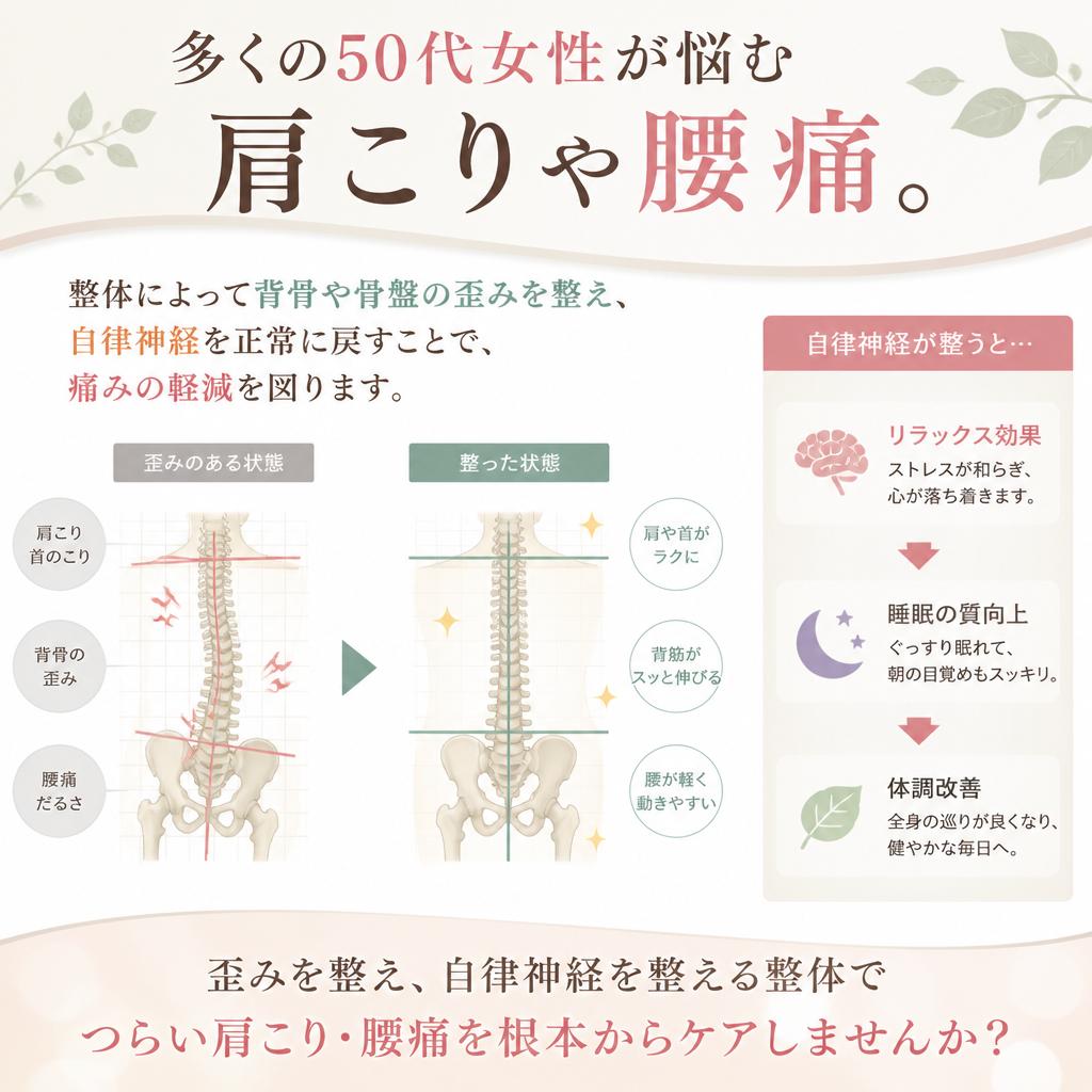 肩こり・腰痛に特化した施術