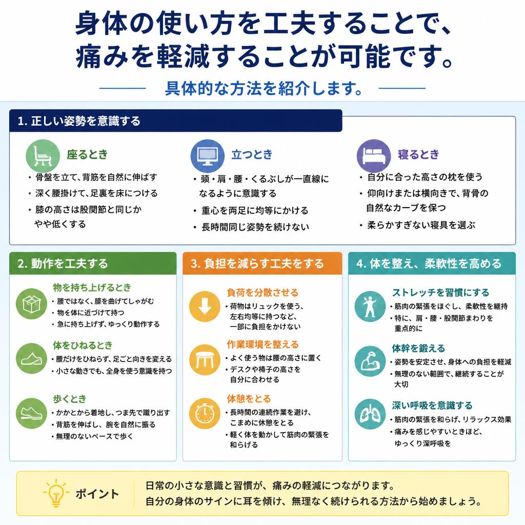 4. 身体の使い方のポイント
