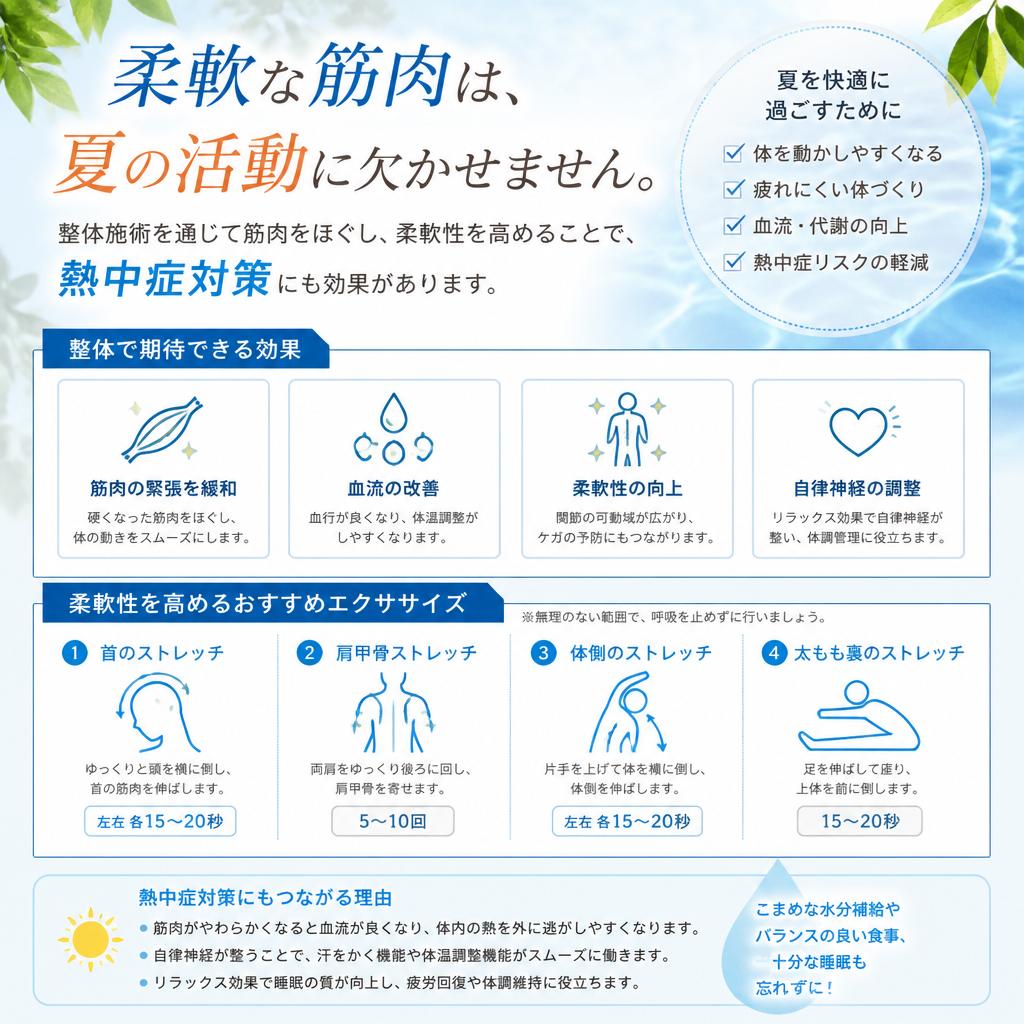 筋肉の柔軟性を高める方法