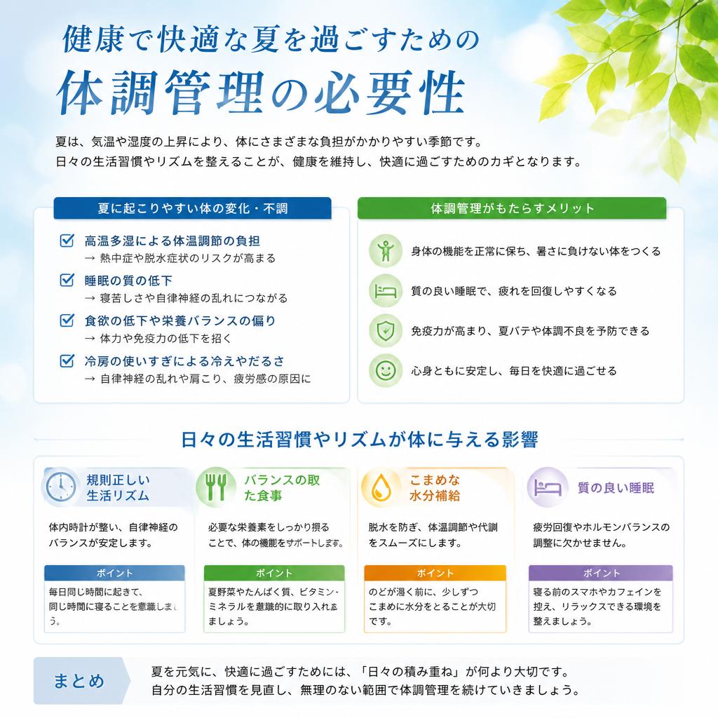 体調管理の重要性
