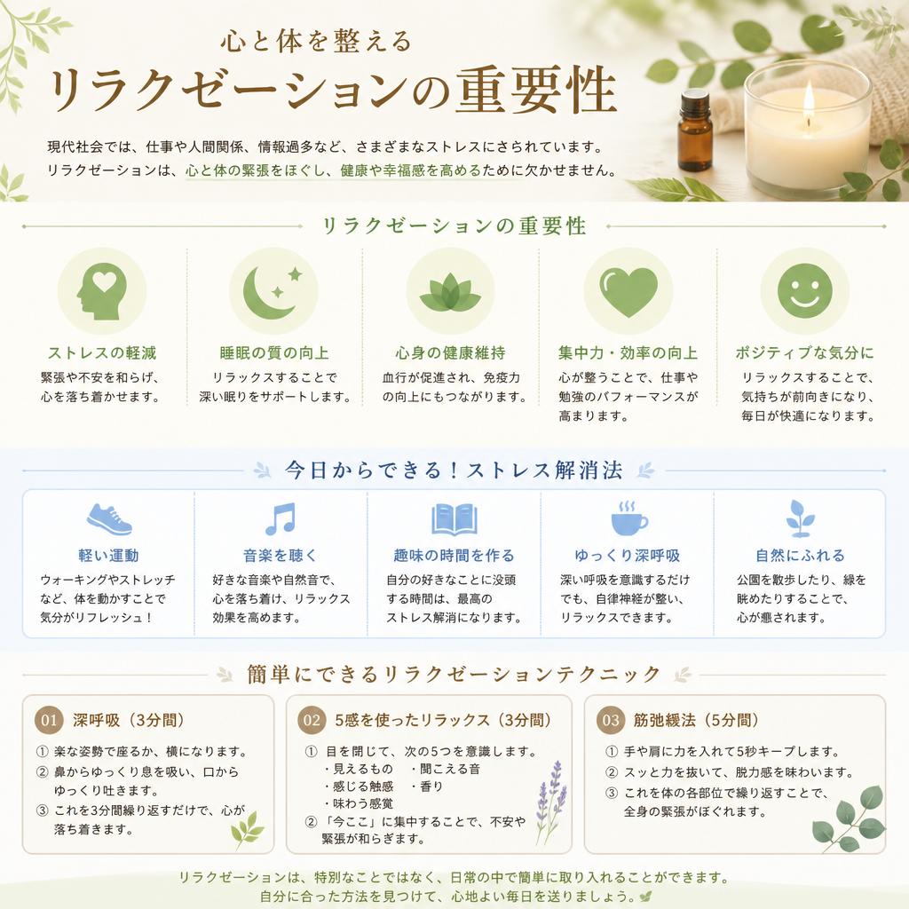 リラクゼーションのすすめ