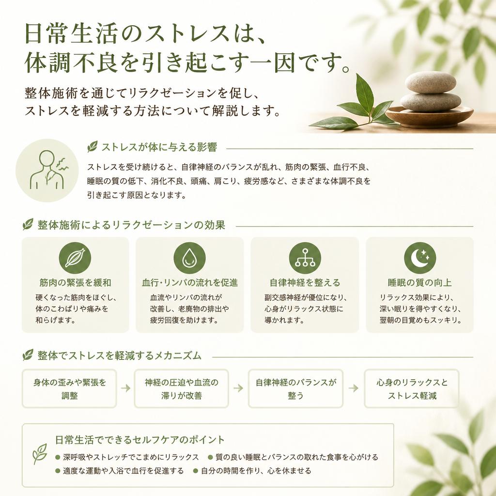 ストレス管理と整体