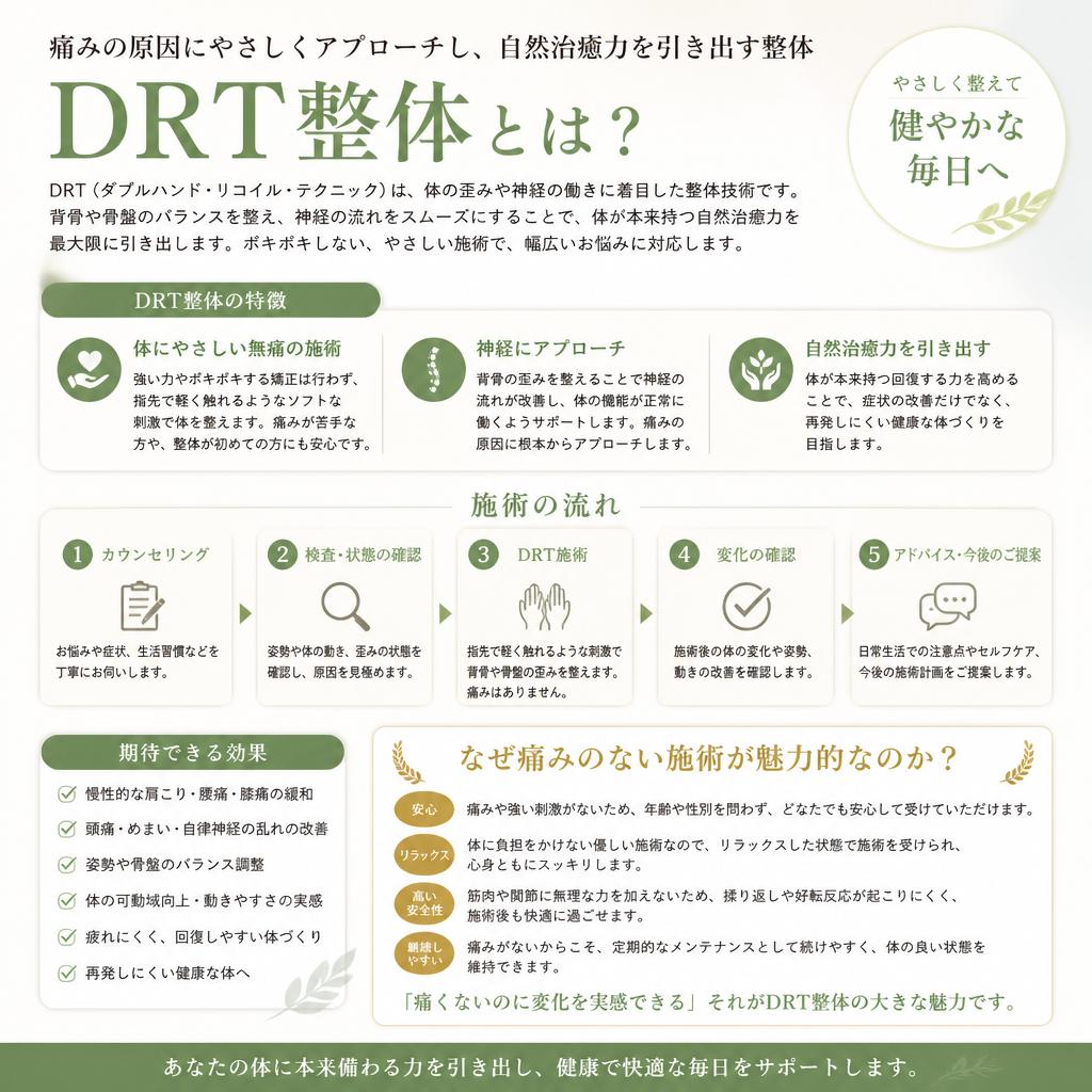 DRT整体の特徴と効果
