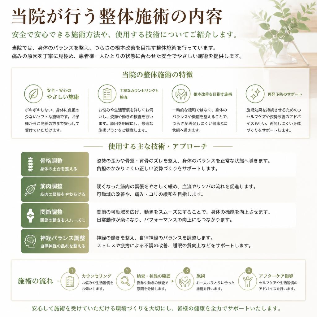施術内容のご紹介